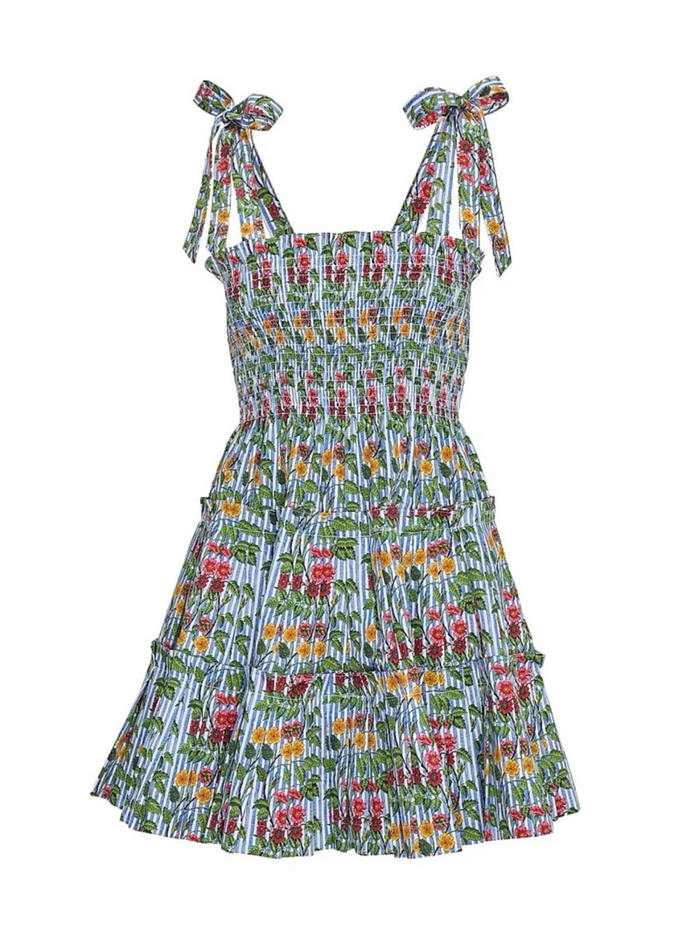 Hill House Home Ribbon Charlotte Nap Dress Geranium Stripe - Med NWT - Picture 3 of 3